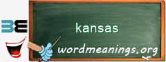 WordMeaning blackboard for kansas